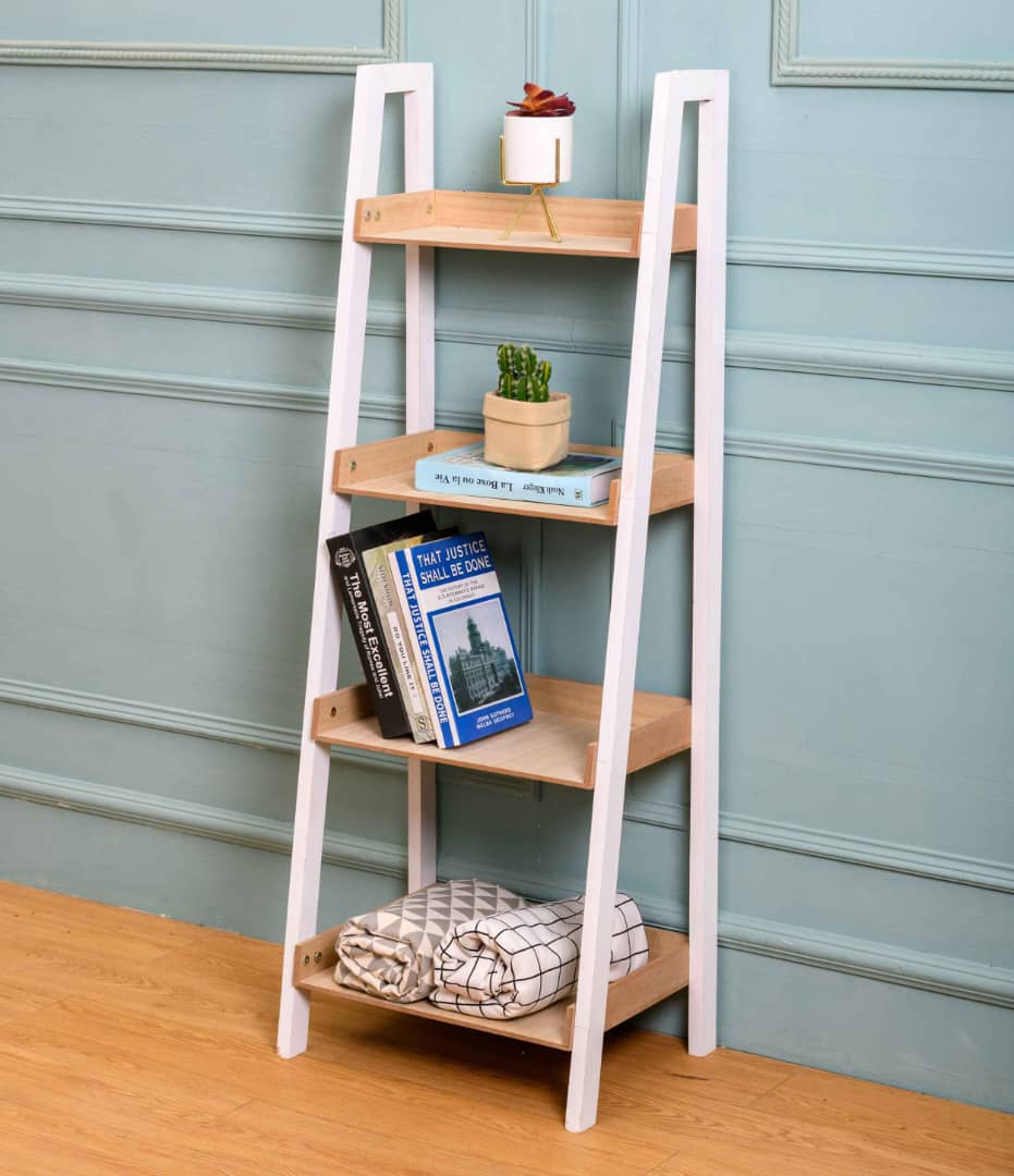 Wooden ladder stand