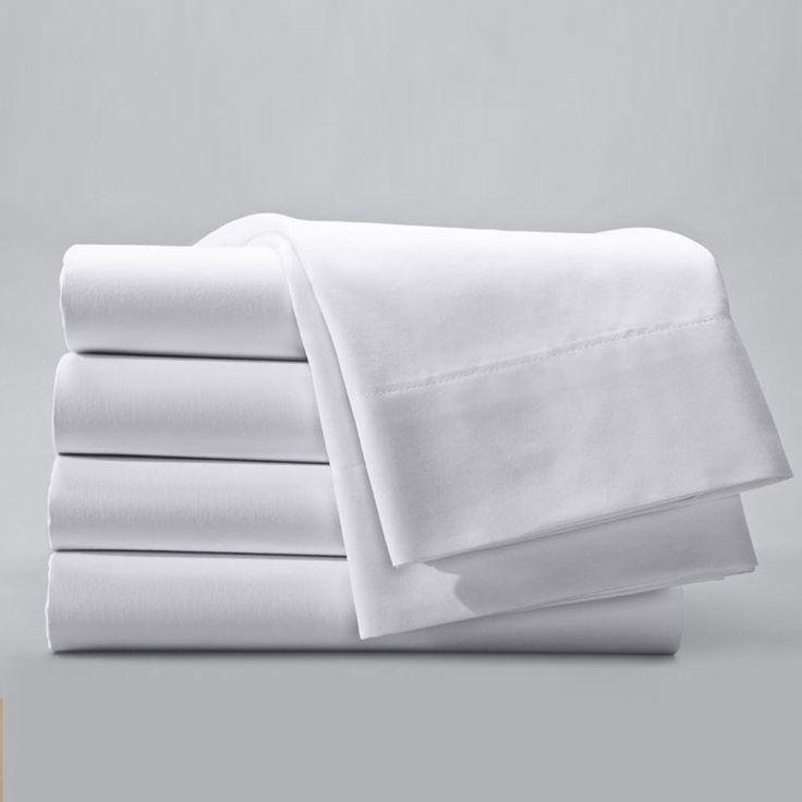 White hospital bedsheet, 1 Sheet, 1 Pillow Case (140x230cm)